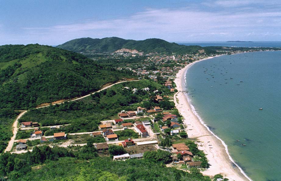 Imagem Aerea da Praia de Zimbros - Bombinhas - Santa Catarina - Fotografo Aureo Berger