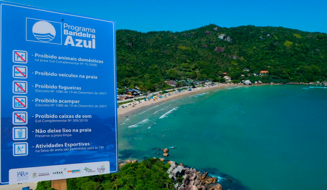 Programa Bandeira Azul: 03 praias de Bombinhas são certificadas